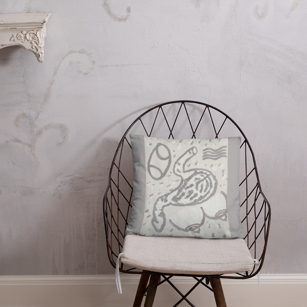 zodiac cancer Basic Pillow