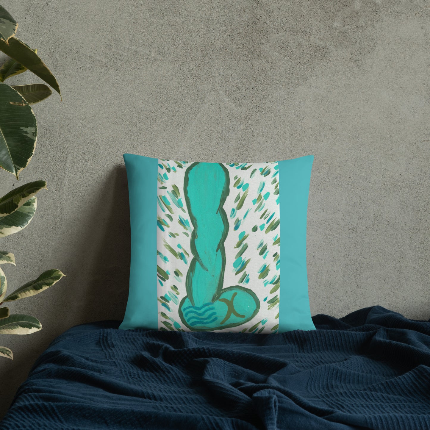 zodiac Pisces Basic Pillow