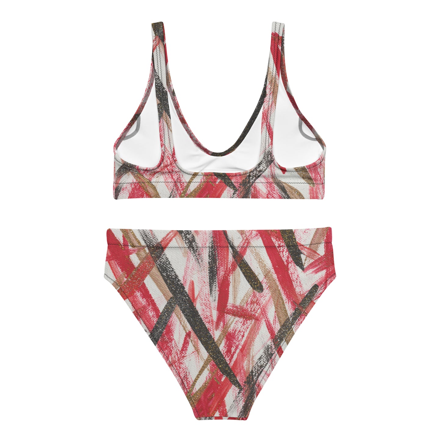 Recycled high-waisted bikini