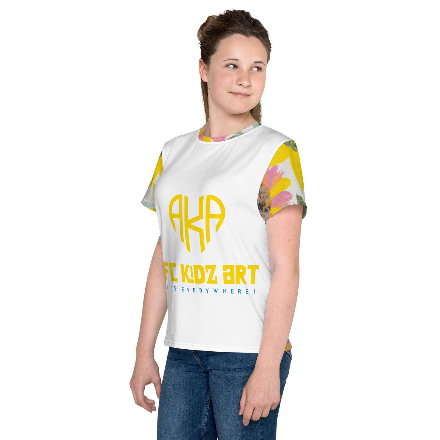 AFC™ AKA Zinnia™ Collection Blooms Youth crew neck T-shirt