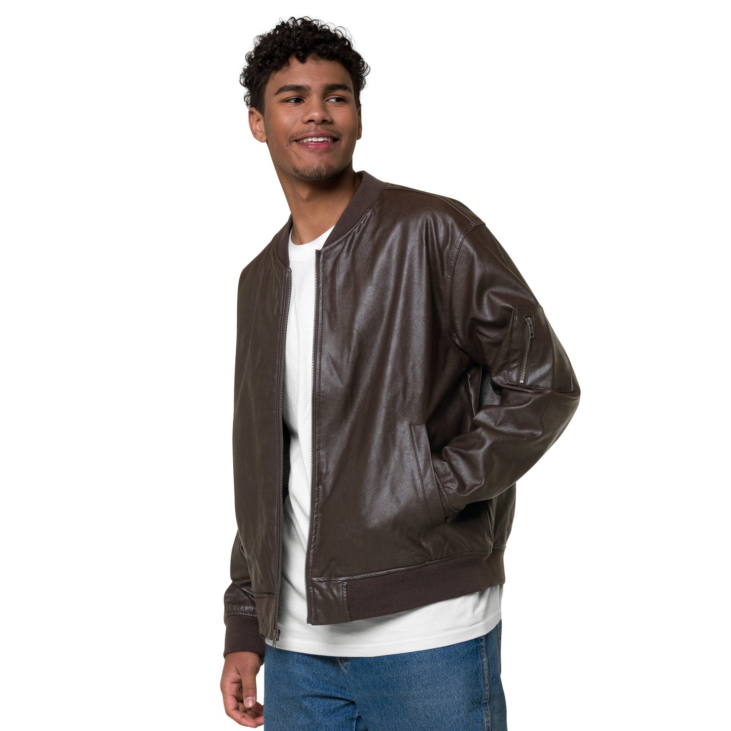AFC Kidz Art™ Leather Bomber Jacket