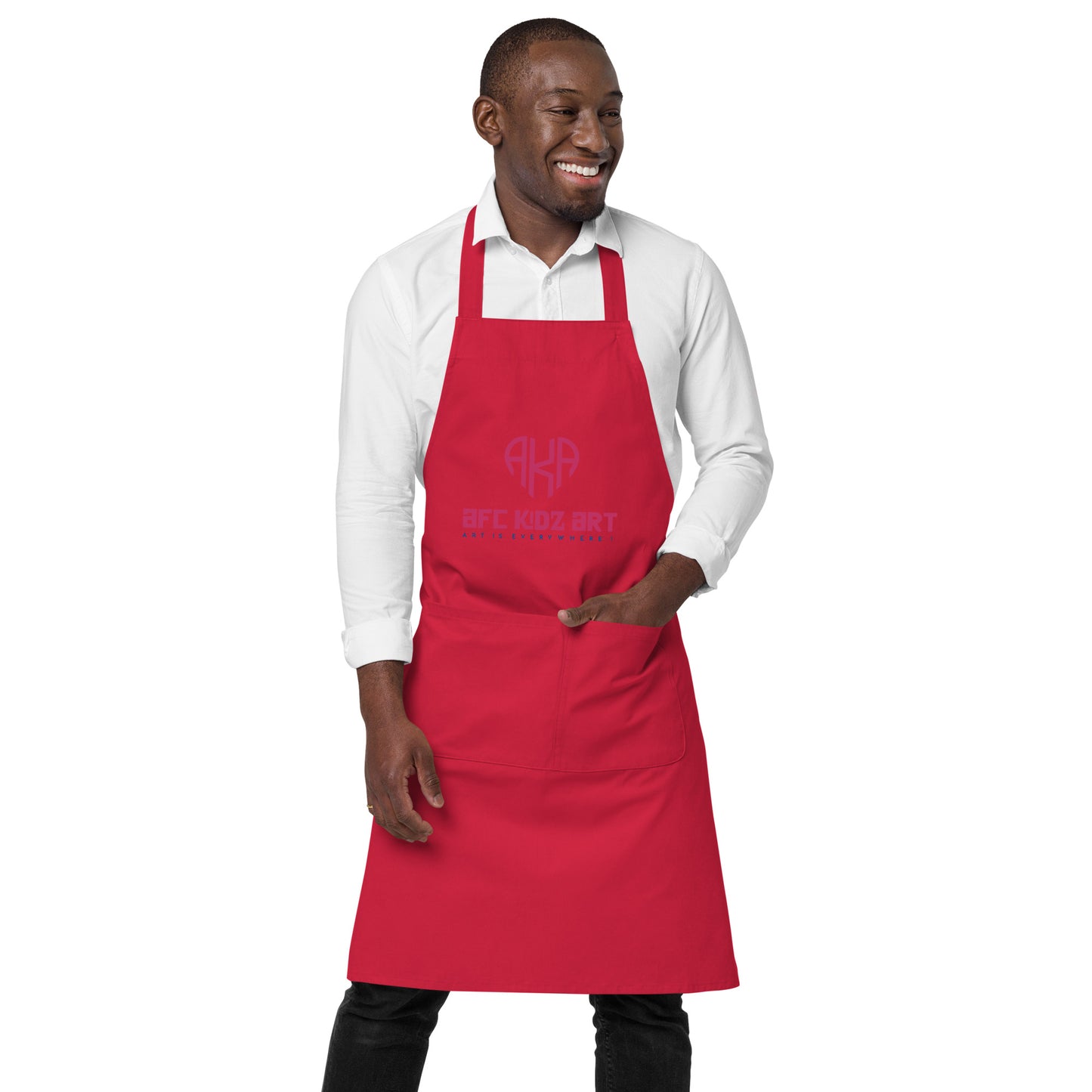 AKA™ Hot Pink Organic Cotton Apron
