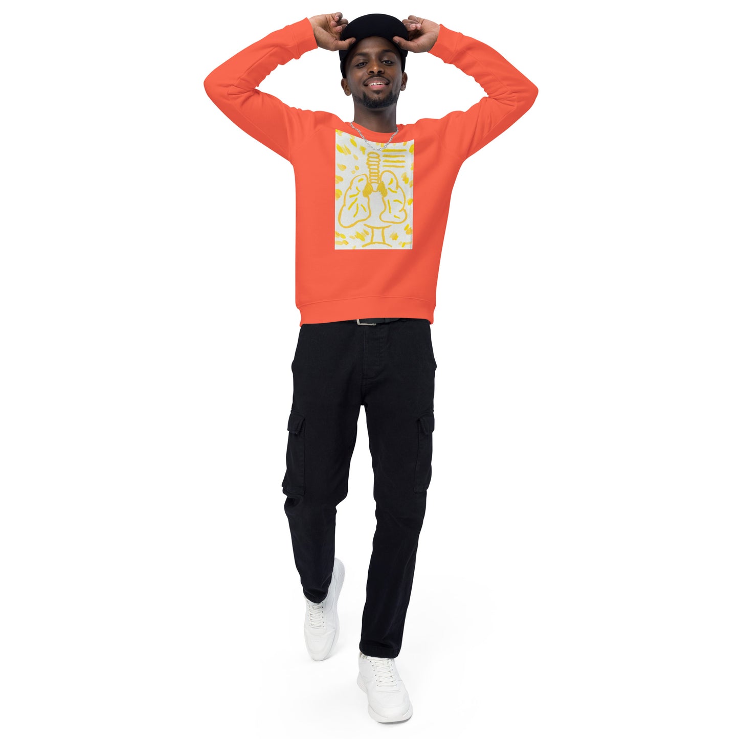 zodiac gemini Unisex organic raglan sweatshirt