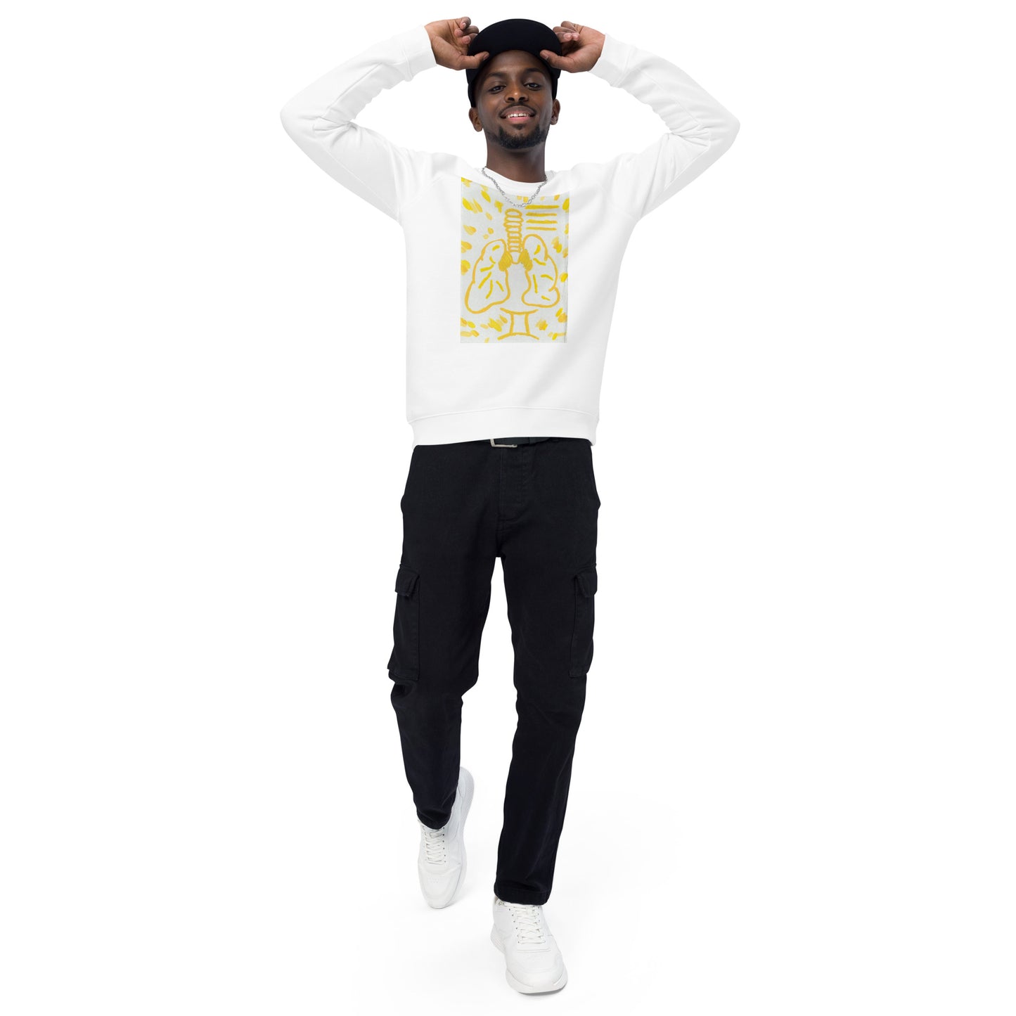 zodiac gemini Unisex organic raglan sweatshirt