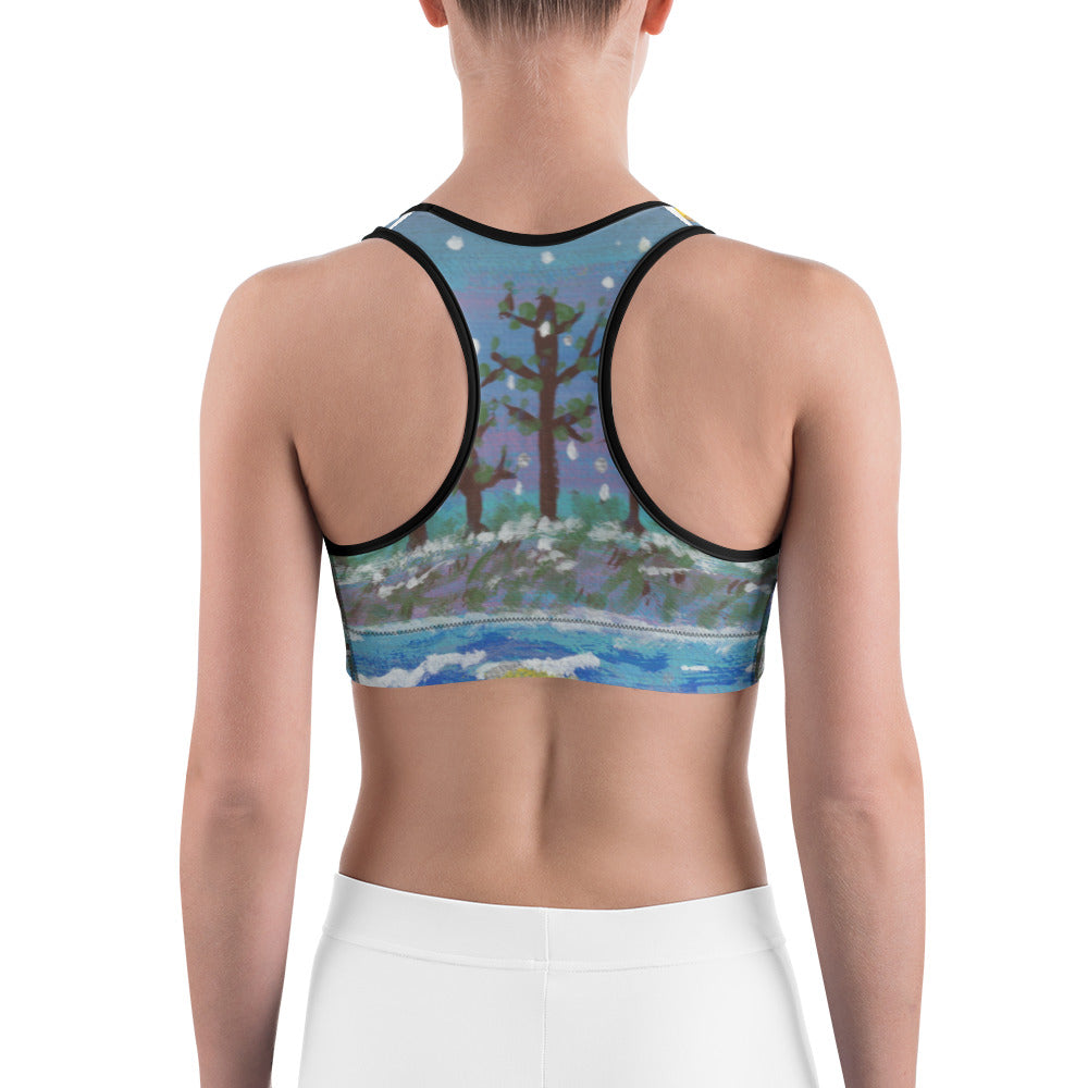 AFC Kidz Art™ Winter Scene Sports bra