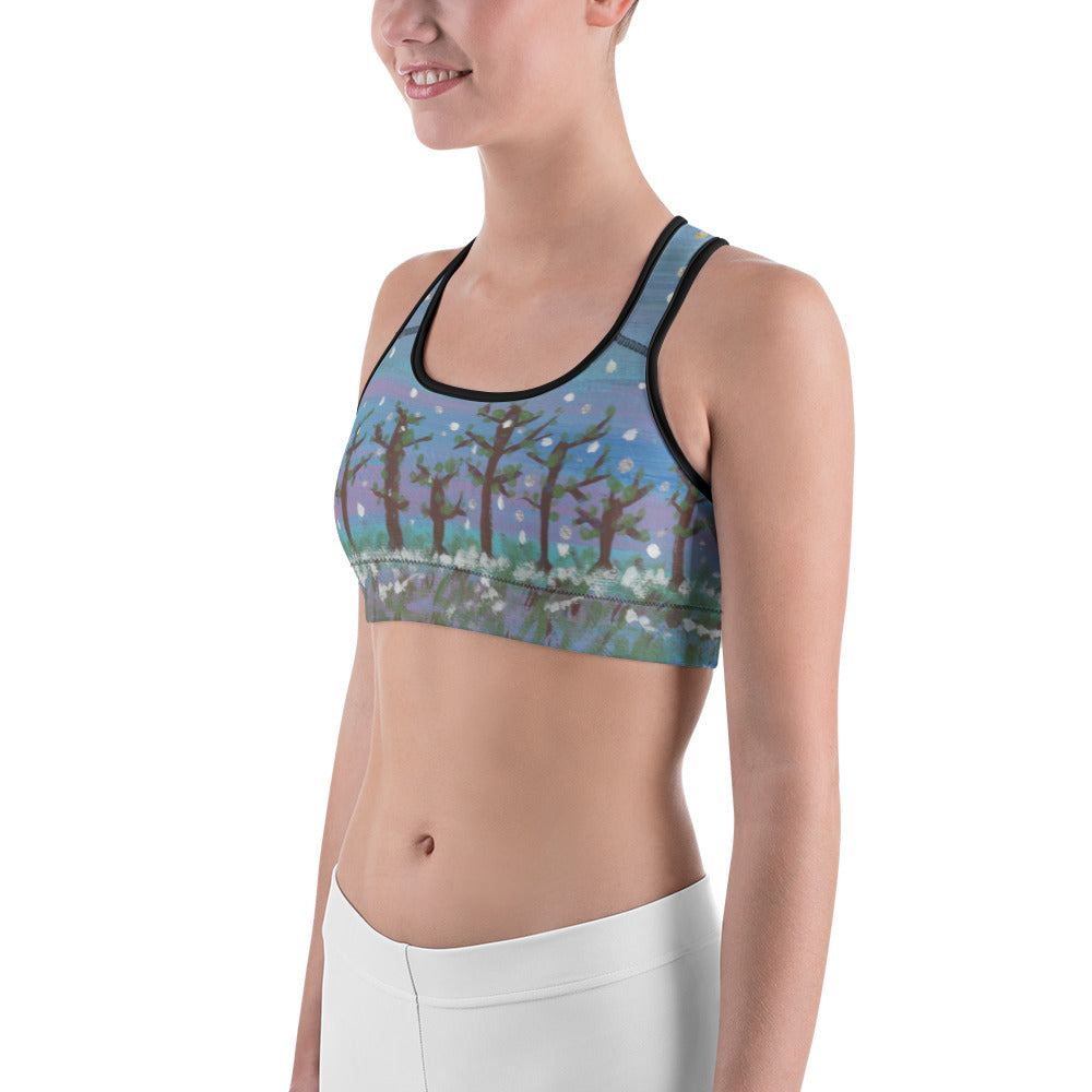 AFC Kidz Art™ Winter Scene Sports bra