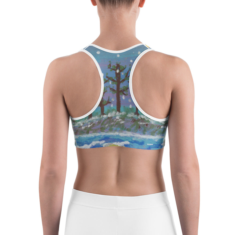 AFC Kidz Art™ Winter Scene Sports bra