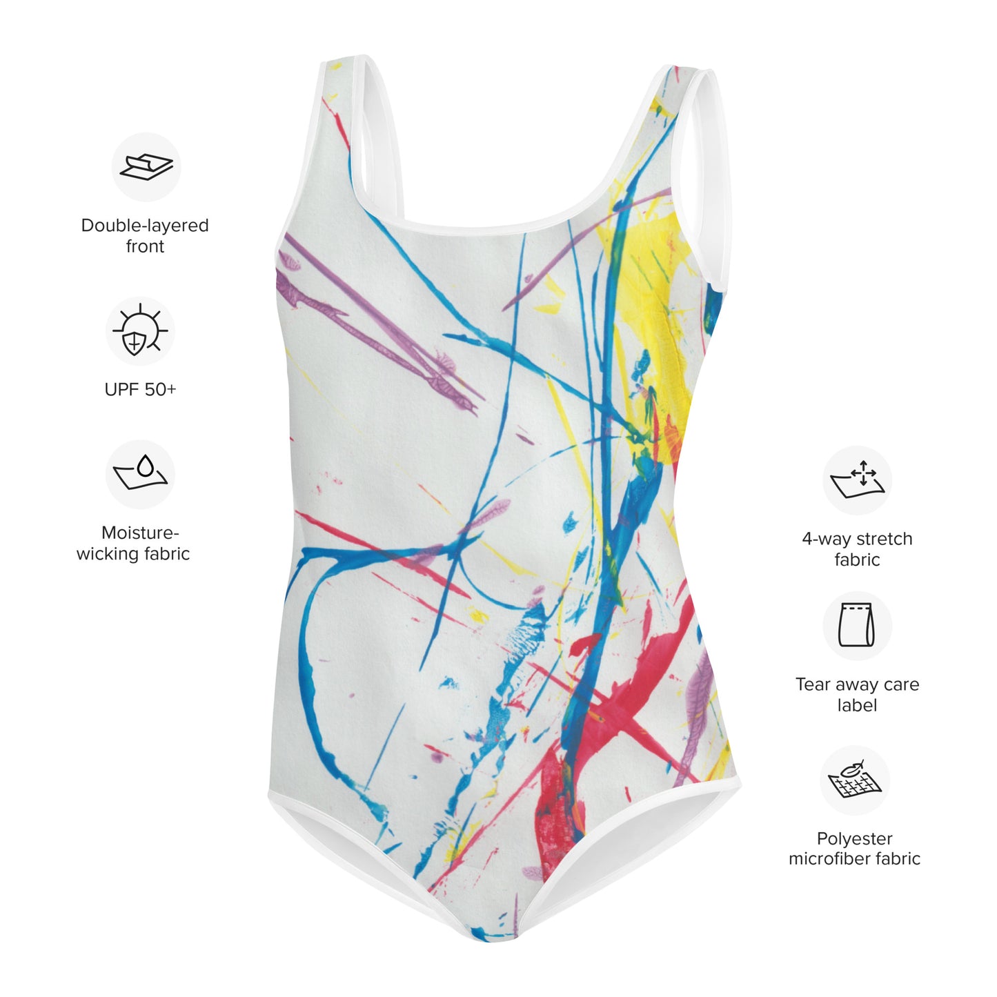 AFC Kidz Art™ Abstract Expression Youth Swimsuit