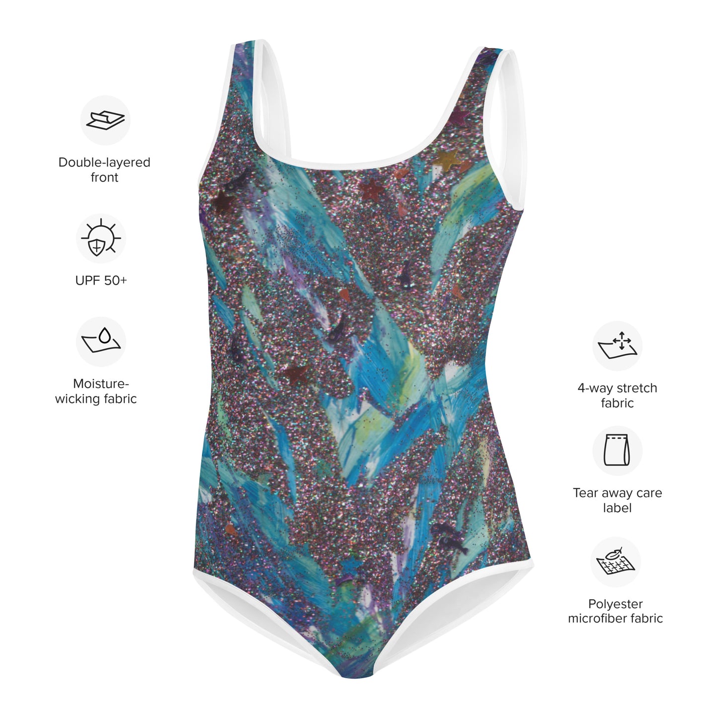AFC Kidz Art™ SparkleBlast Youth Swimsuit