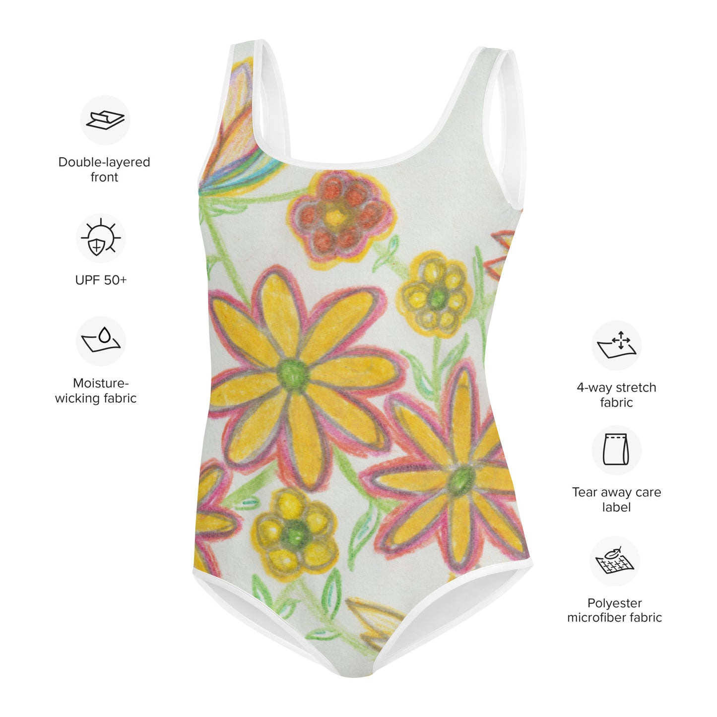 AFC™ AKA Zinnia™ Collection Youth Swimsuit