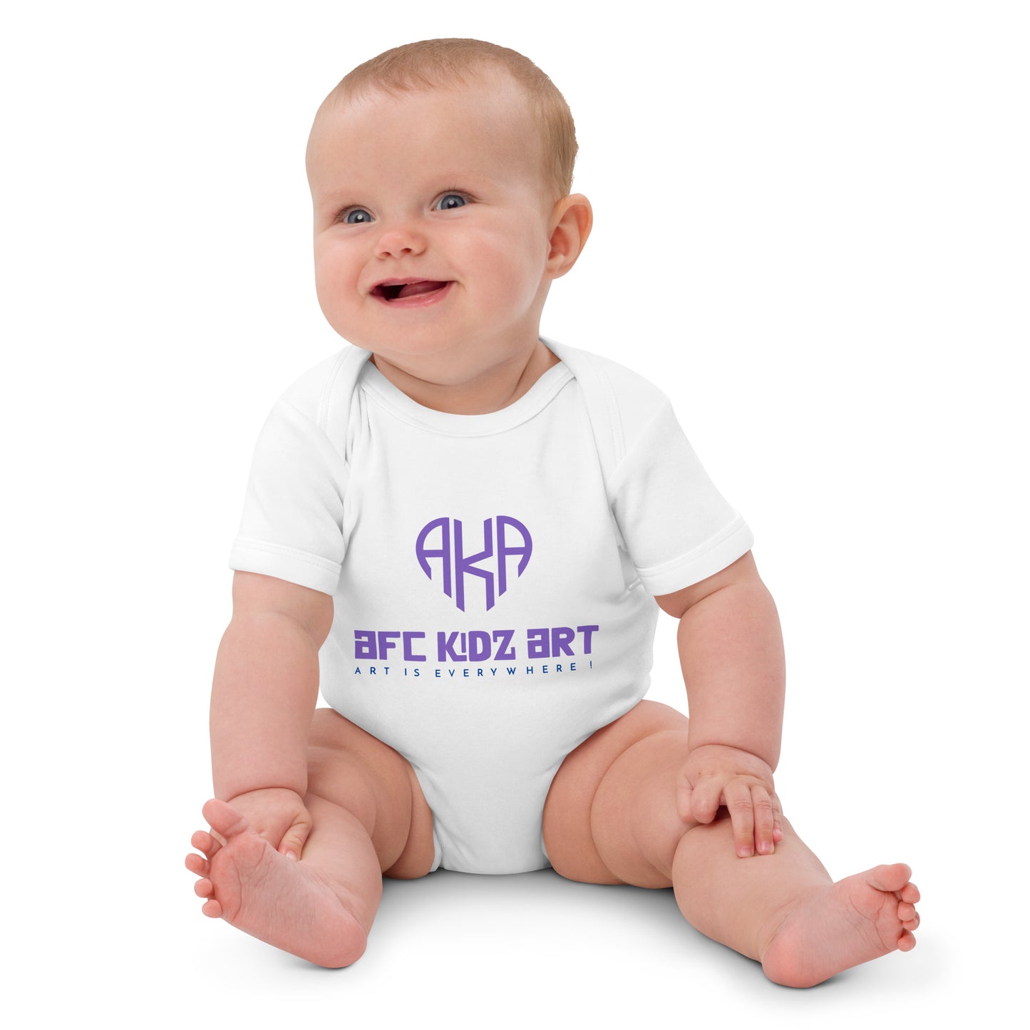 AFC Kidz Art™ Organic cotton baby bodysuit