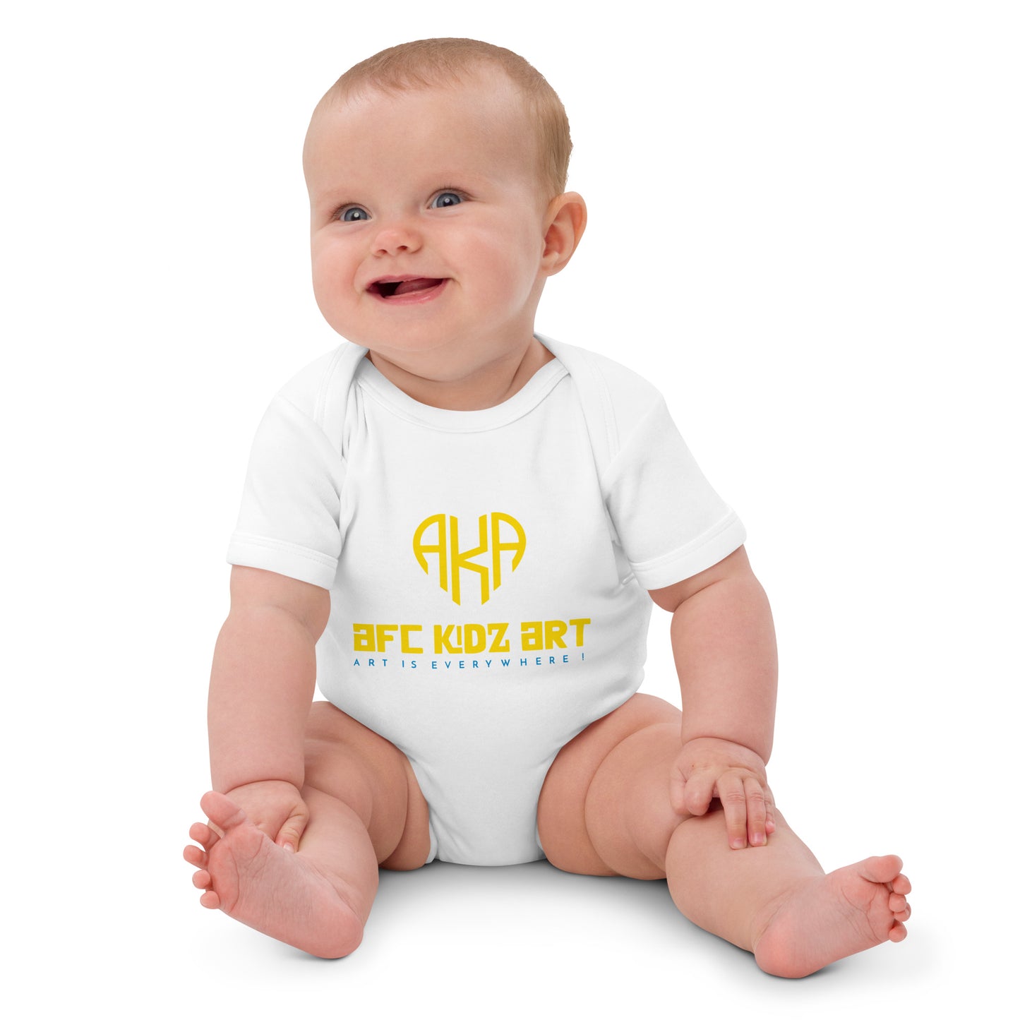 AFC Kidz Art™ Organic cotton baby bodysuit
