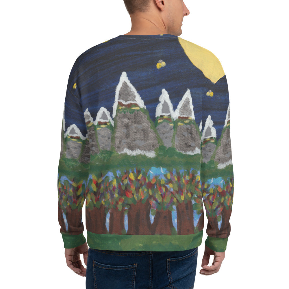 AFC Kidz Art™ Moon Scene Unisex Sweatshirt