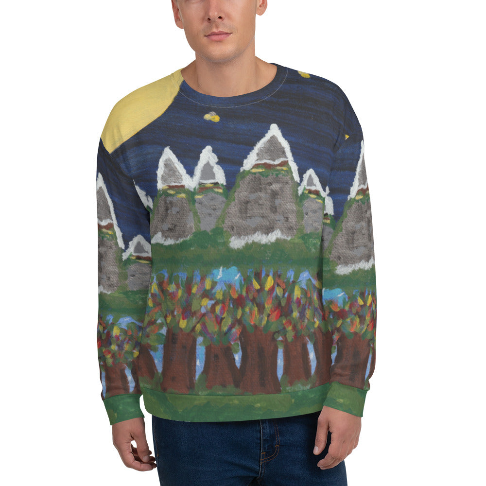 AFC Kidz Art™ Moon Scene Unisex Sweatshirt