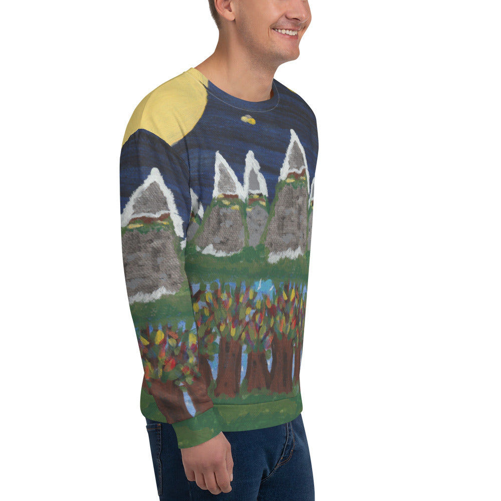 AFC Kidz Art™ Moon Scene Unisex Sweatshirt
