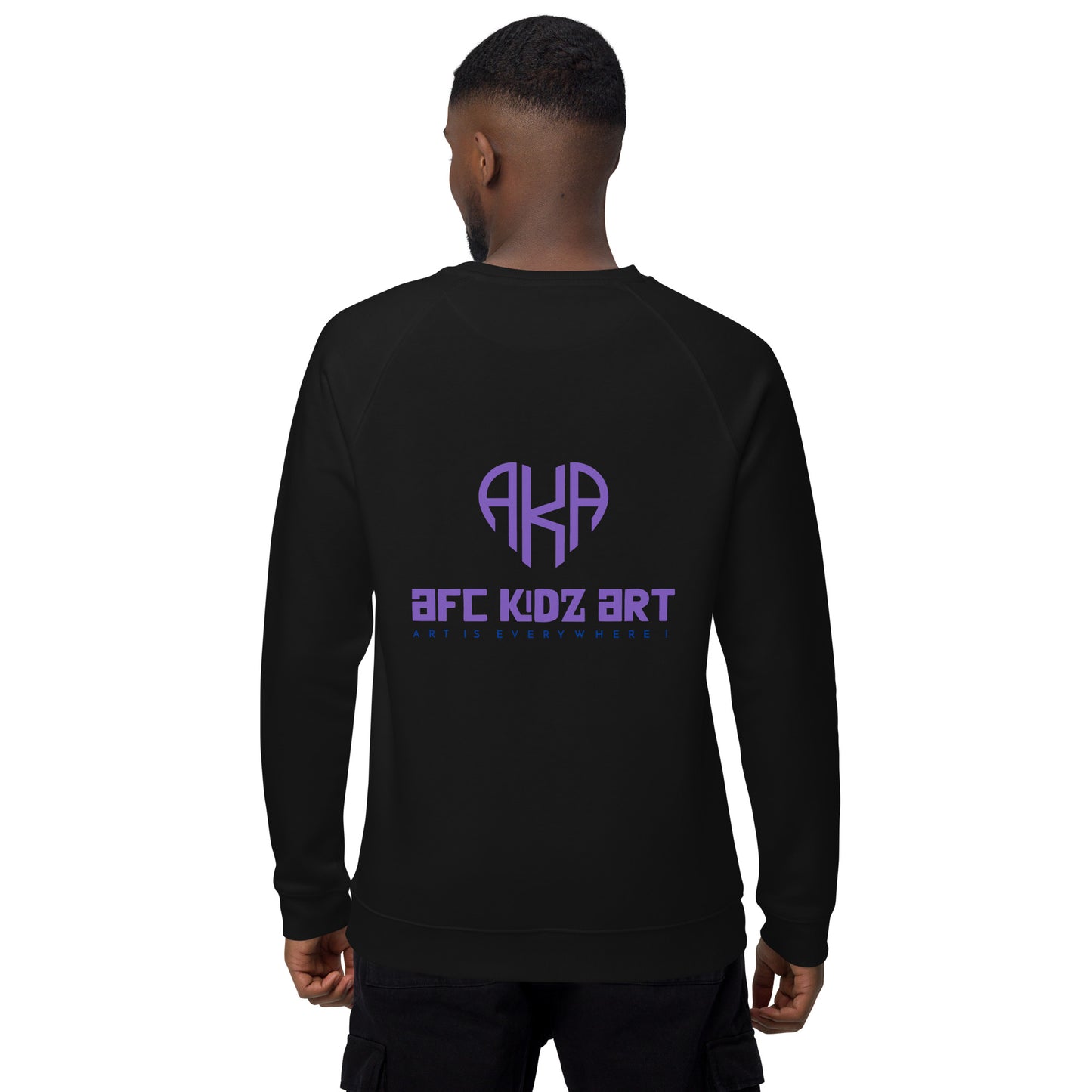 zodiac Sagittarius Unisex organic raglan sweatshirt