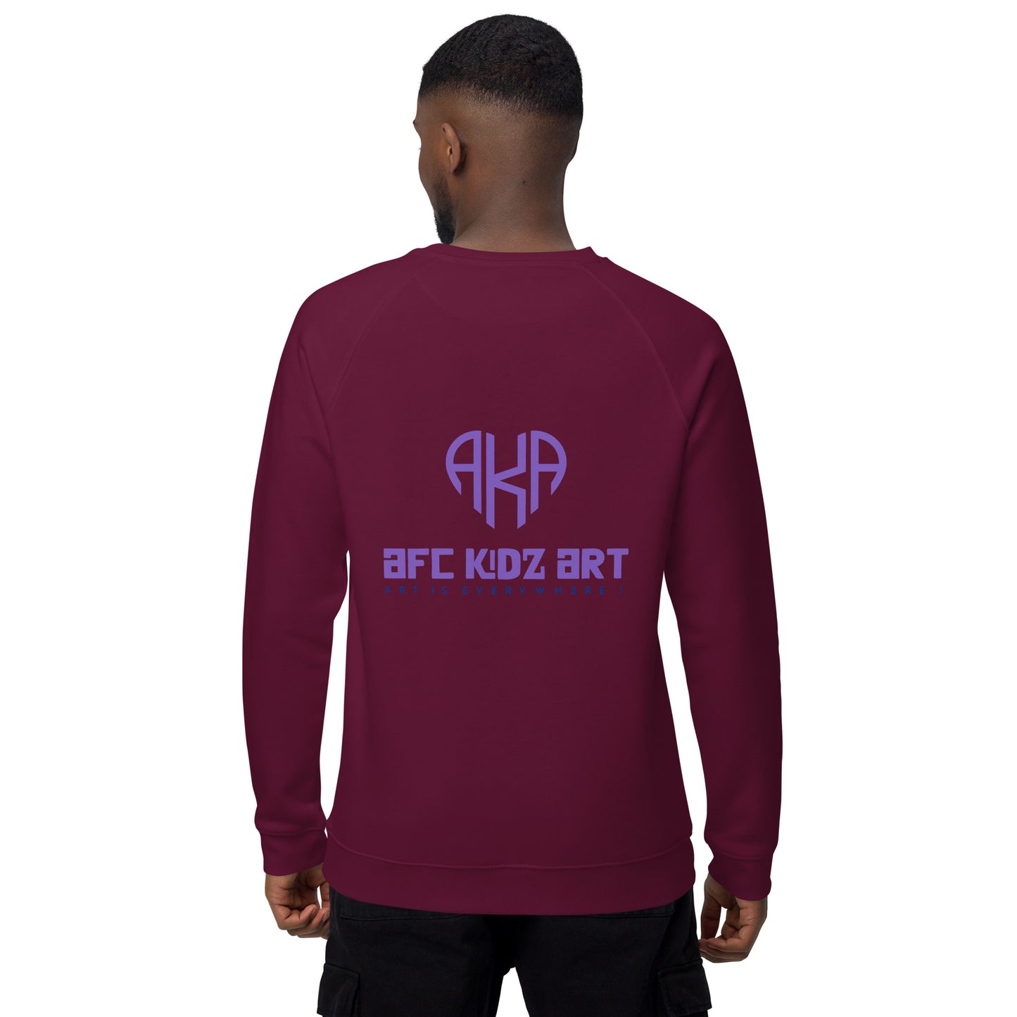 zodiac Sagittarius Unisex organic raglan sweatshirt