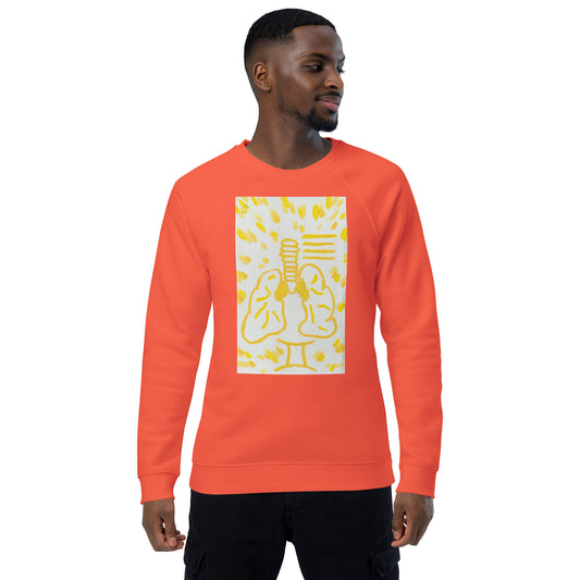 zodiac gemini Unisex organic raglan sweatshirt