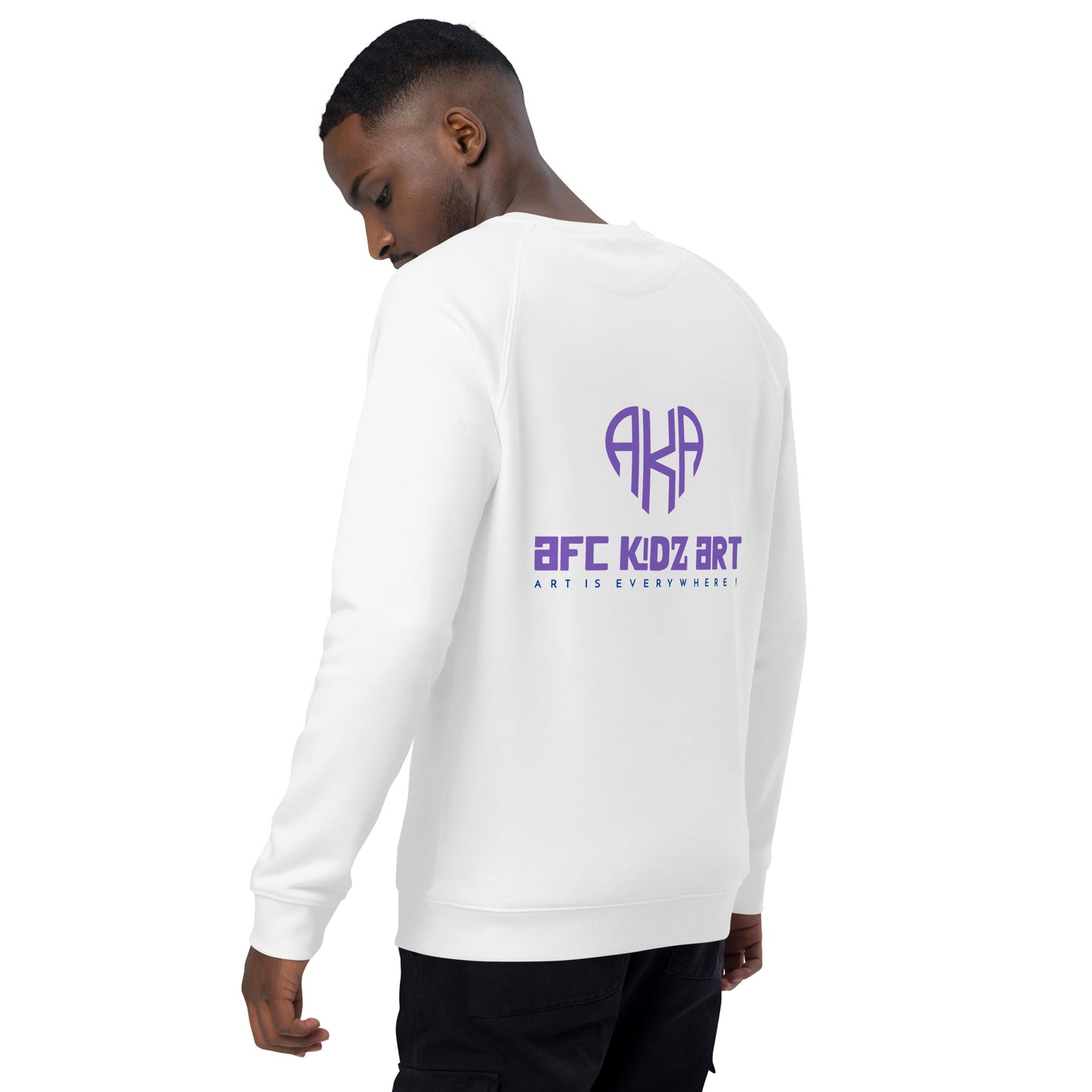 zodiac Sagittarius Unisex organic raglan sweatshirt