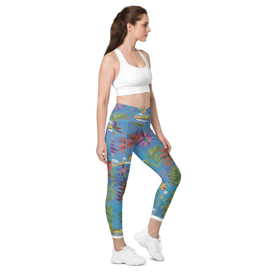 AFC Kidz Art™ Ocean Women's leggings with pockets